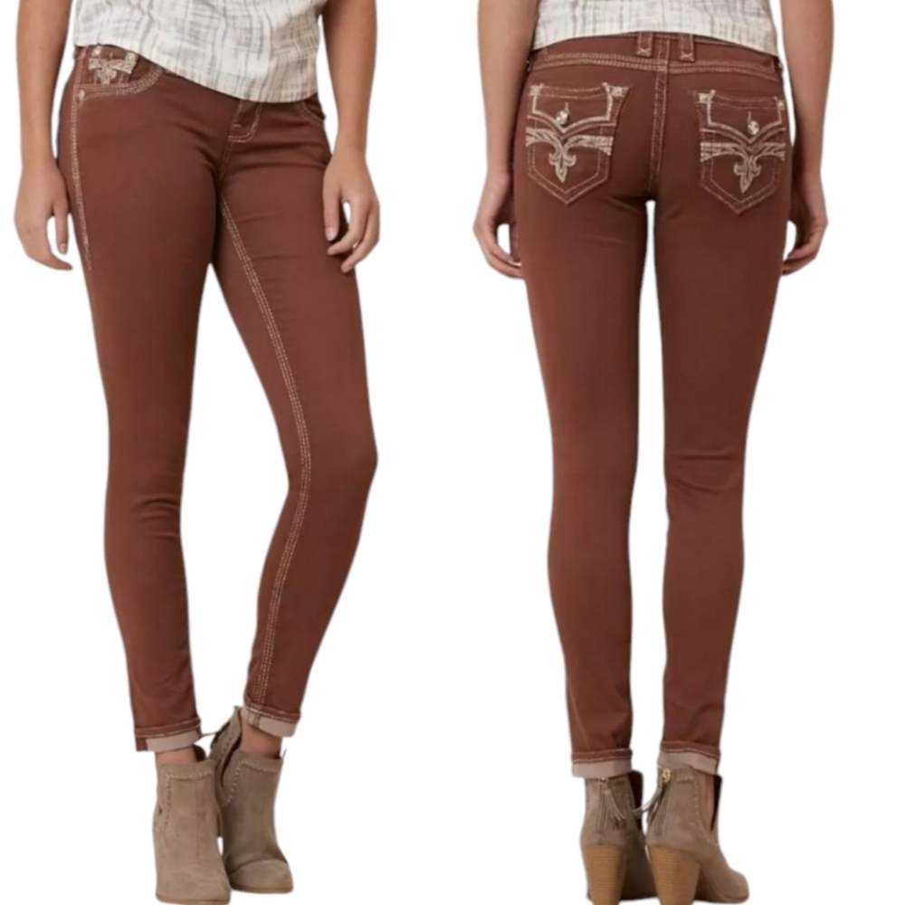 💥Rock Revival Roselle Ankle Skinny Stretch Jeans. Women's Size: W27x30L.